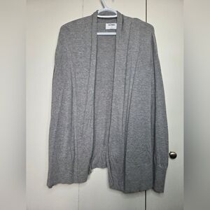 🌷Old Navy Women's XL Open Front Cozy Knit Light Gray Cardigan